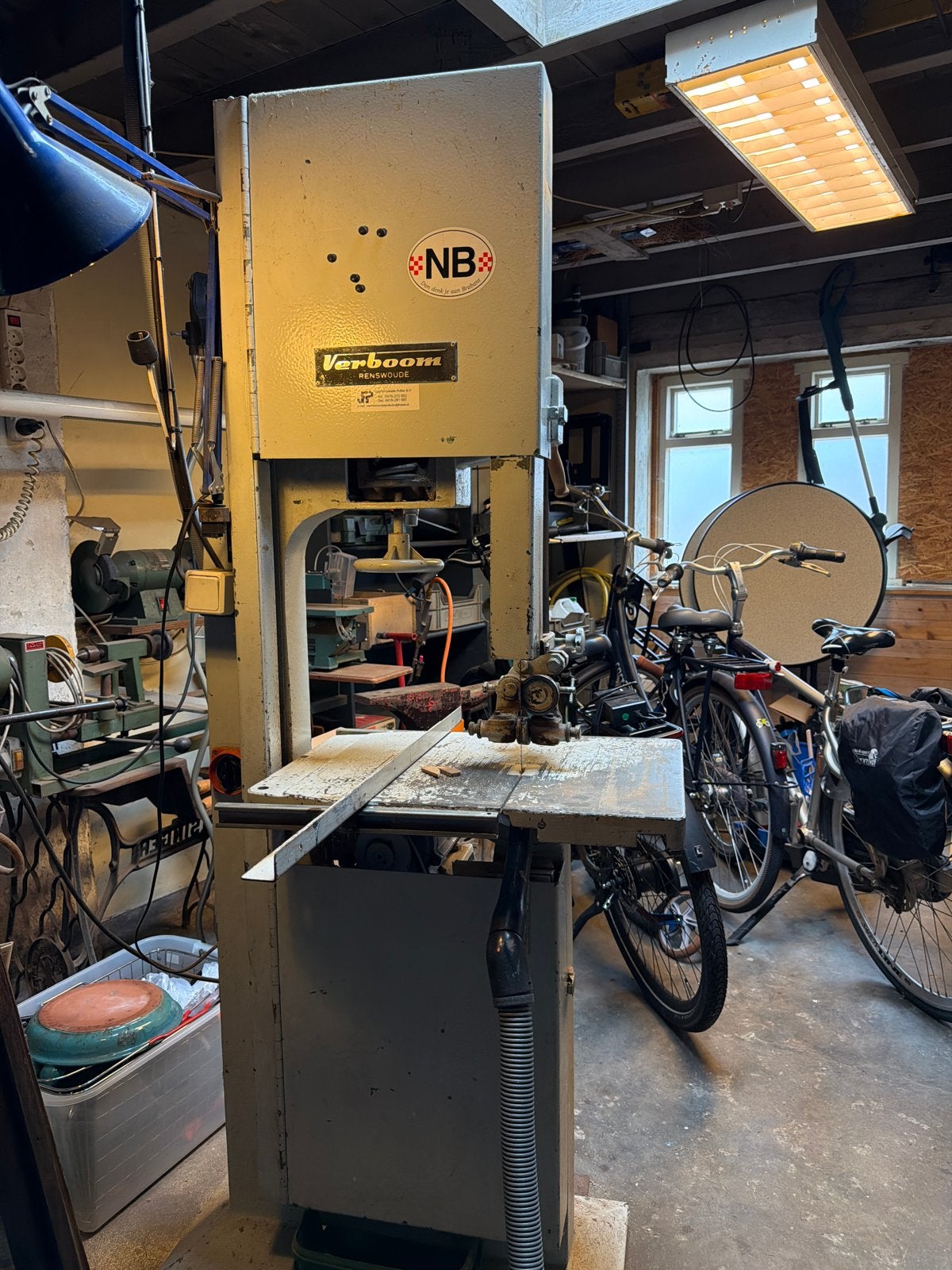 Verboom Lintzaag - Krachtige Zaagmachine voor Werkplaats, Doe-het-zelf en Verbouw, Ophalen, Gebruikt, 70 mm of meer, Lintzaag