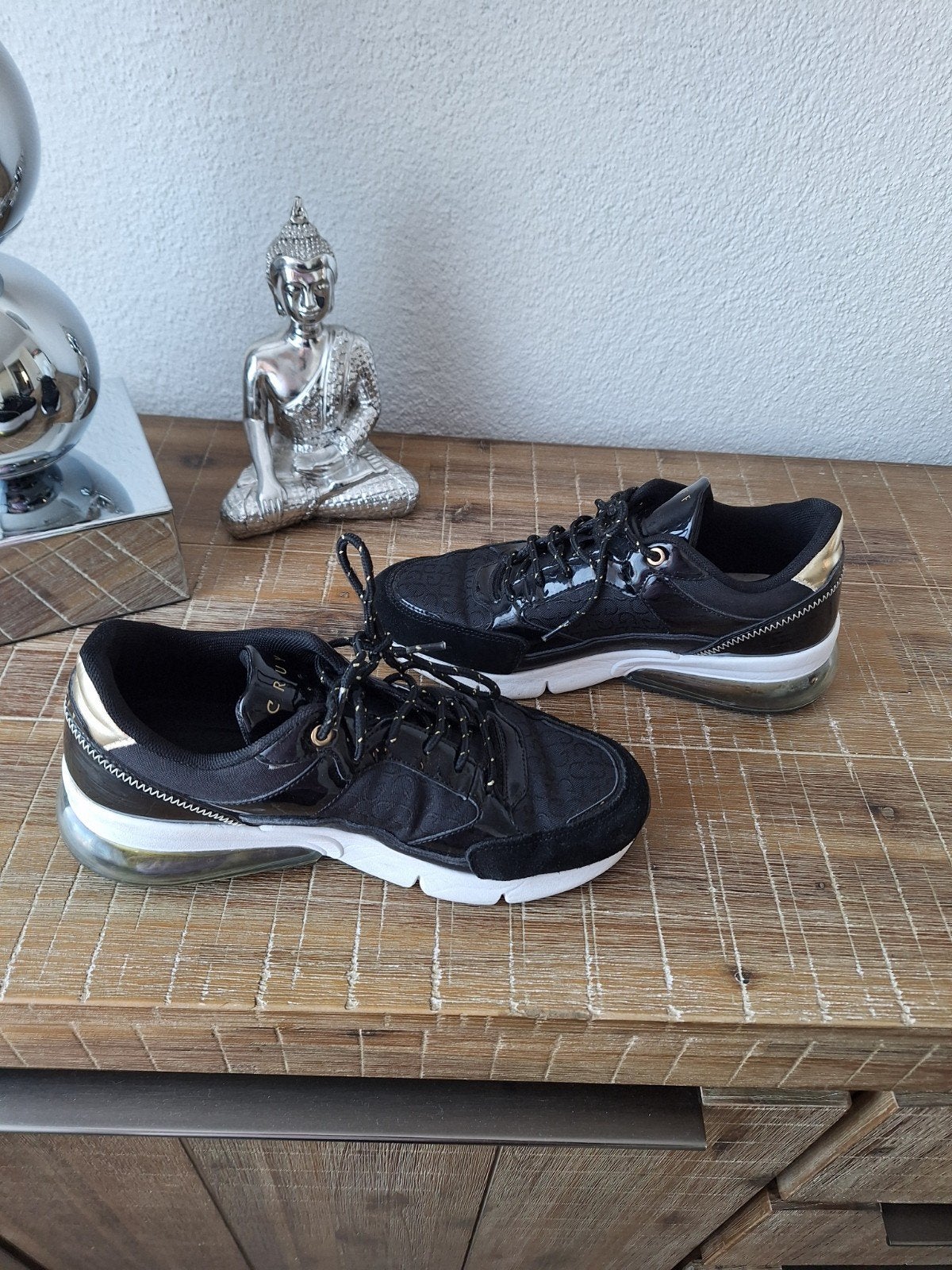 Cruyff sneakers zwart goud, Ophalen of Verzenden, Zo goed als nieuw, Zwart, Sneakers of Gympen