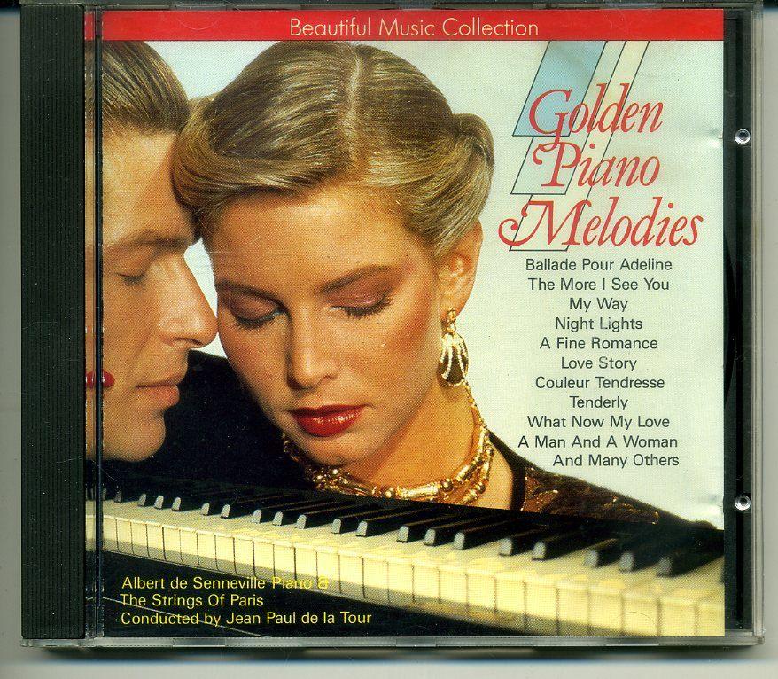 Albert de Senneville Golden Piano Melodies 16 nrs cd 1988 ZG, Ophalen of Verzenden, Zo goed als nieuw
