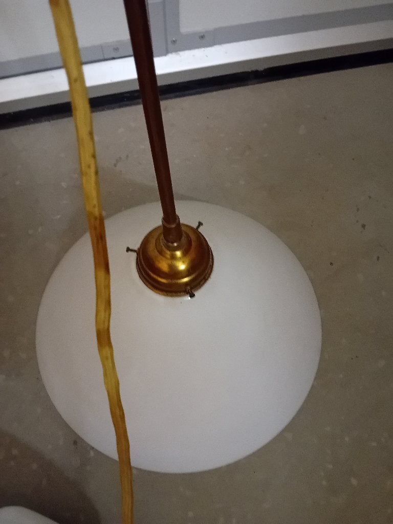 Antieke hanglamp, Ophalen