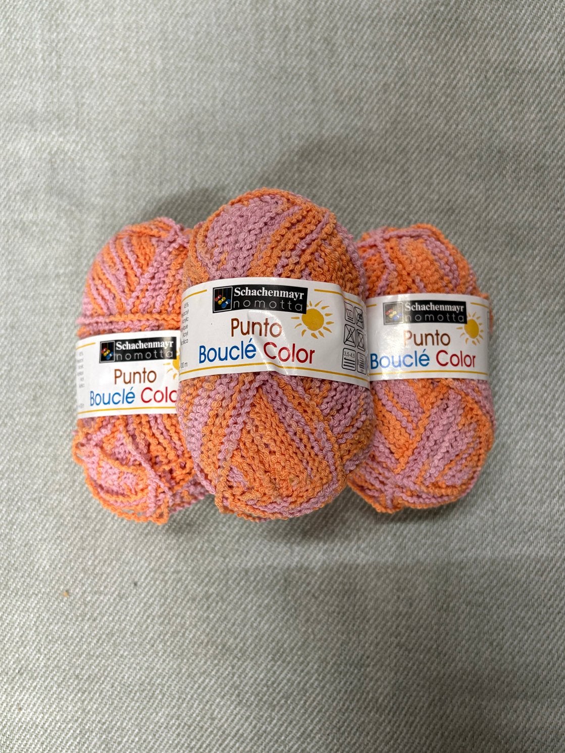 Schachenmayr Nomotta Punto Bouclé Color - 4x, Verzenden, Nieuw, Breien of Haken, Wol of Garen