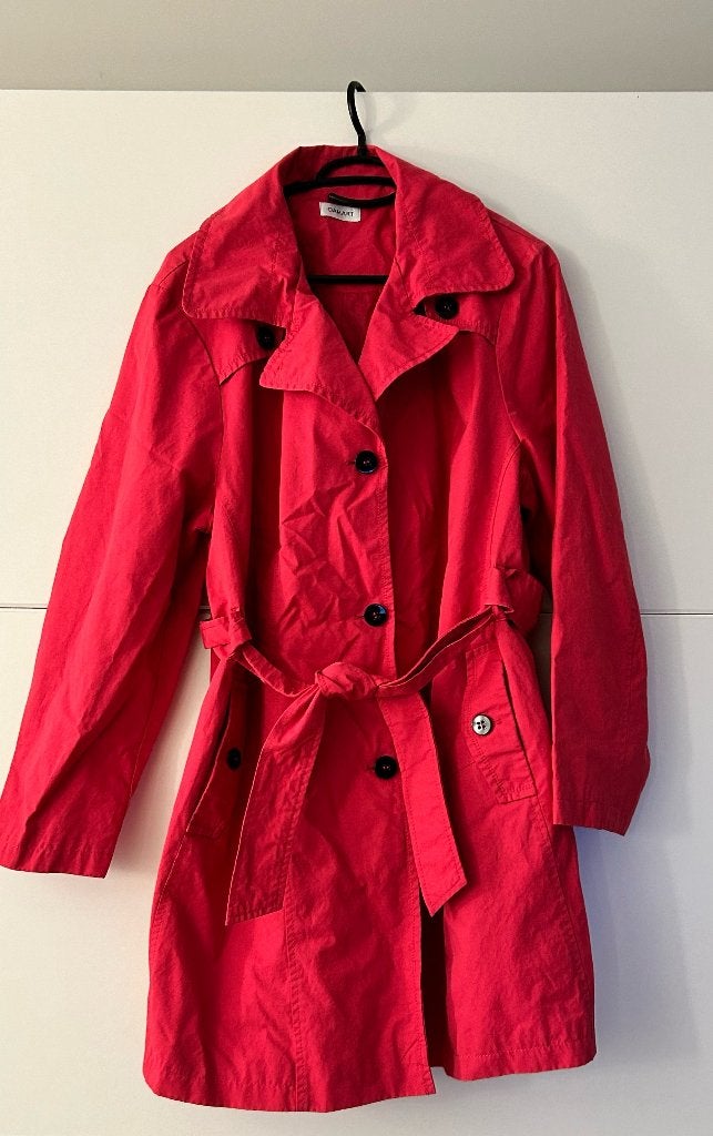 Damart fuchsia trenchcoat, Kleding | Dames, Ophalen of Verzenden, Roze, Damart, Jas of Mantel