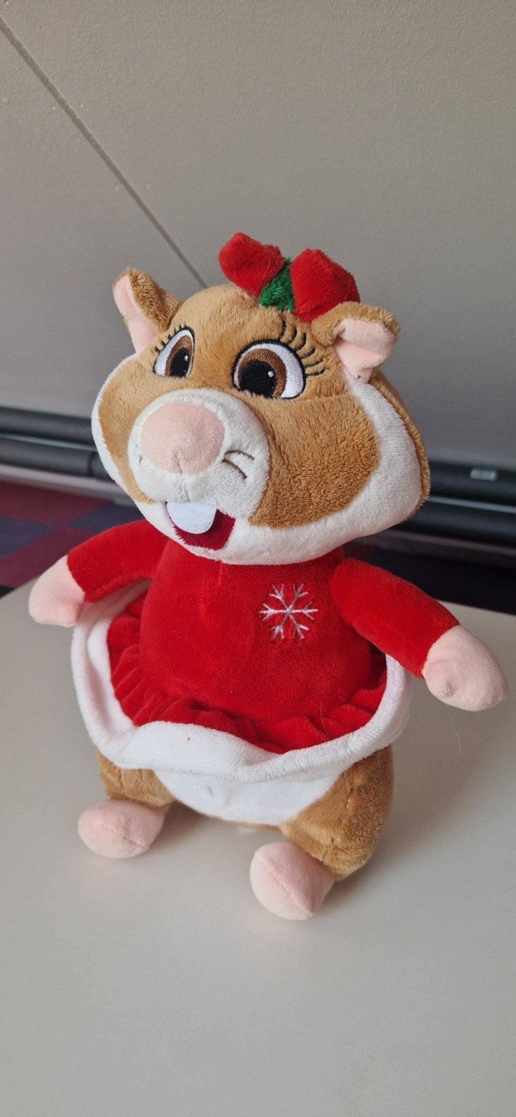 Officiële AH Kerst Hamster Knuffel - Nieuwstaat, Albert Heijn, Hamster, Nieuw, Ophalen of Verzenden
