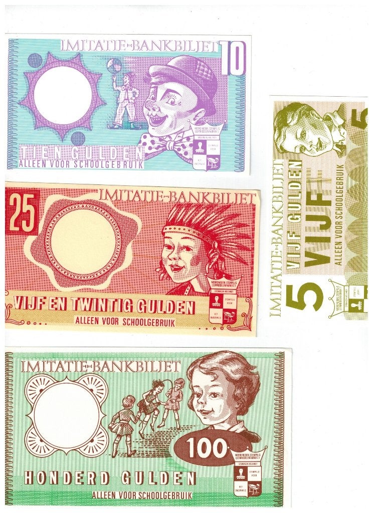 Set schoolgeld 70'er jaren, Verzenden, Nederland, Munten