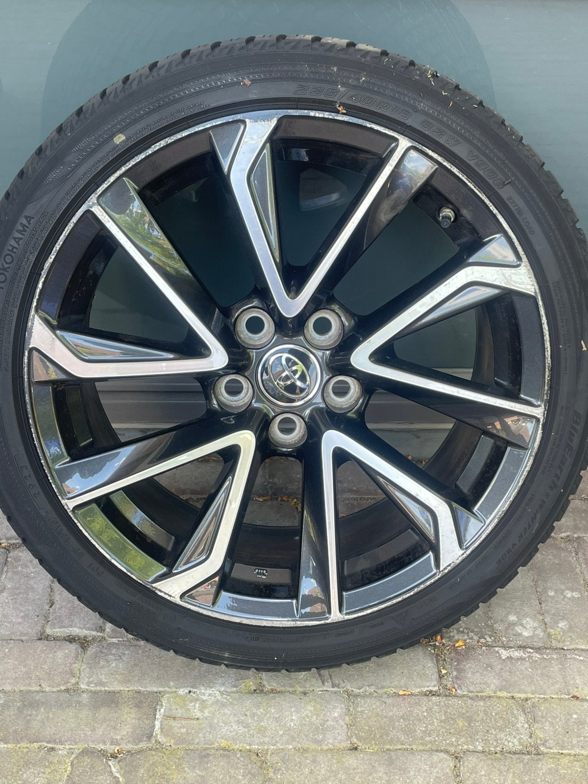 Originele Toyota Corolla lichtmetalen velgen+ winterbanden, Ophalen, 18 inch, Gebruikt, Banden en Velgen