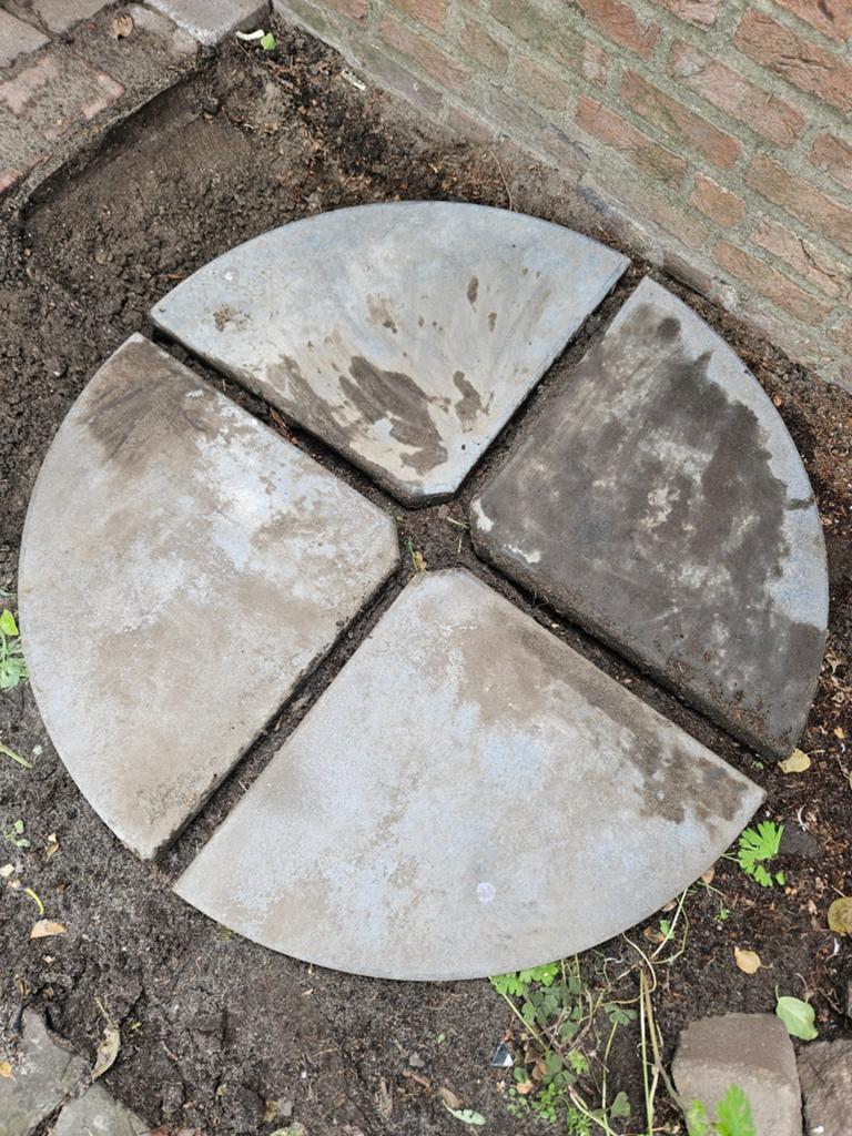 Tegels voor parasolvoet, Tuin en Terras, Parasols, Ophalen, Minder dan 1 meter, Parasolvoet