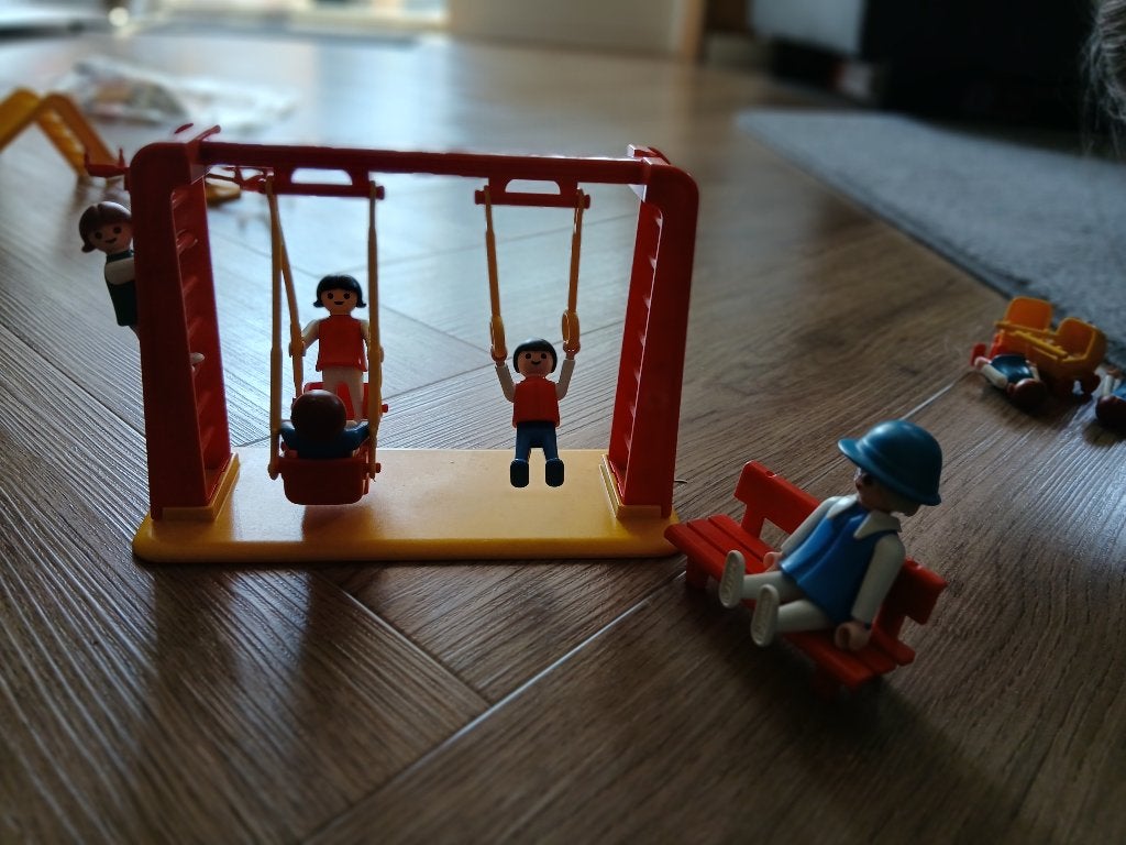 Playmobil Vintage 3552 Kinderschommel, Gebruikt, Complete set, Figuren, Family fun