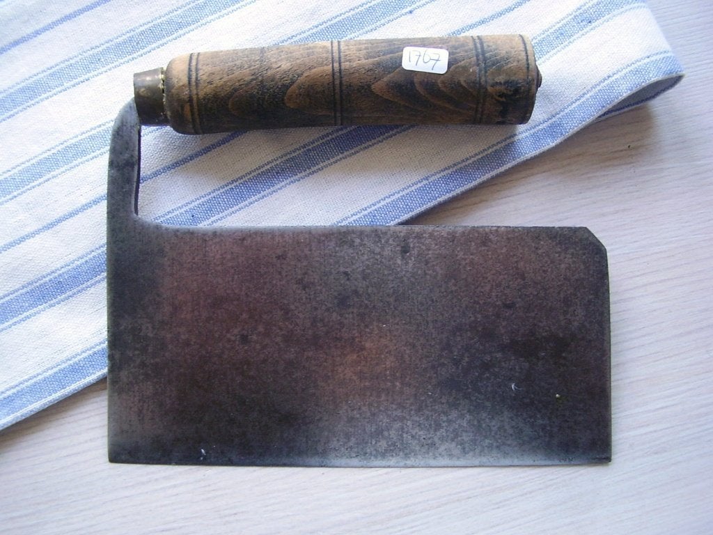 Oud Franse hakbijl, keukenbijl of vleesbijl, Ophalen of Verzenden