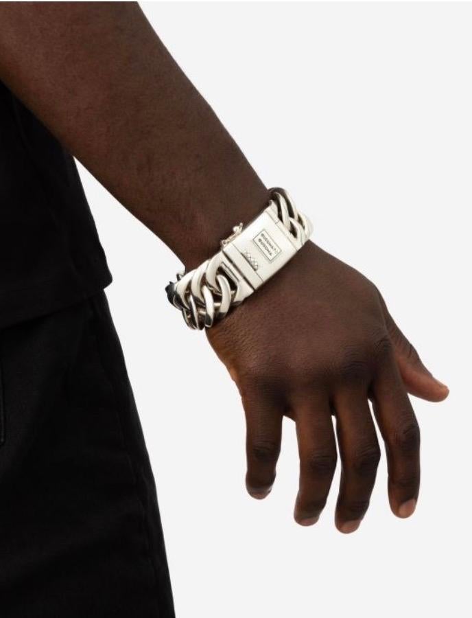 Buddha to Buddha Chain XL Armband - Zo goed als nieuw, Sieraden, Tassen en Uiterlijk, Armbanden, Zo goed als nieuw, Zilver, Ophalen of Verzenden