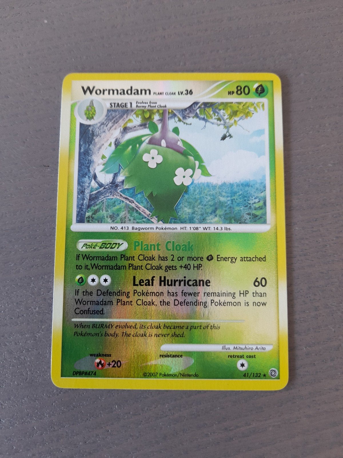 Secret wonders 41/132 wormadam reverse, Ophalen of Verzenden, Gebruikt, Losse kaart, Foil