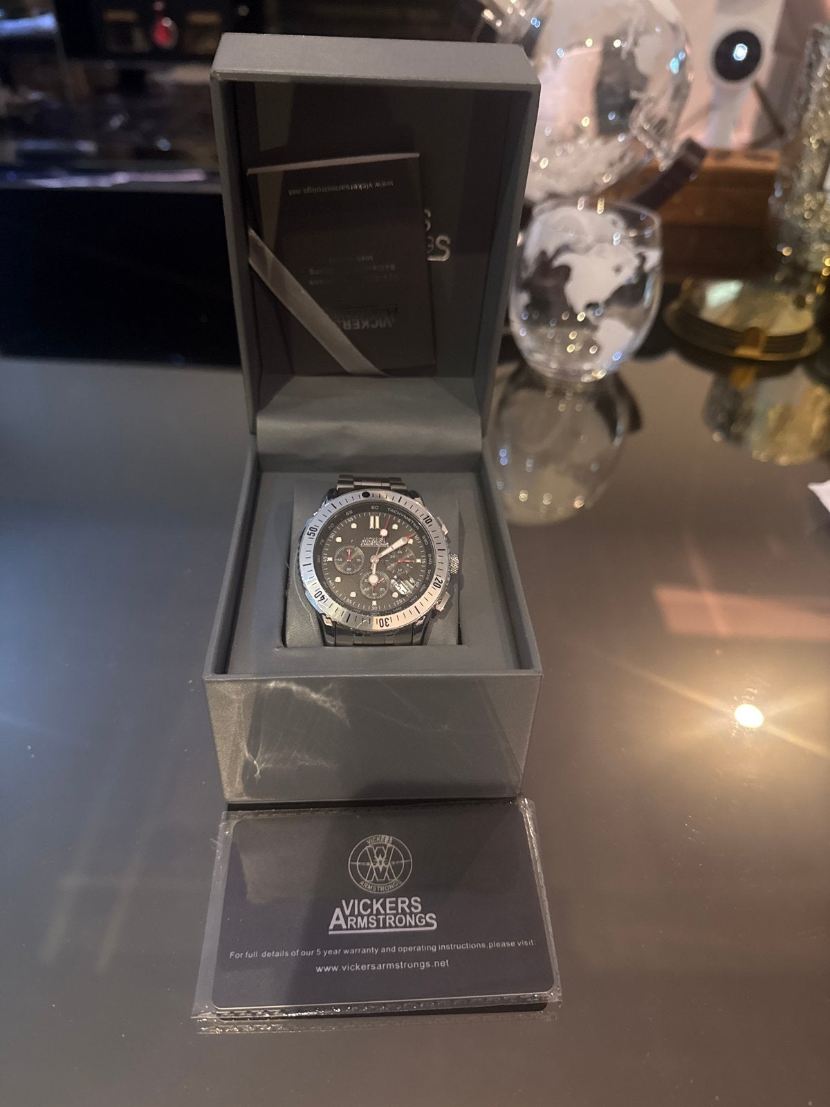 Vickers horloge - Zo goed als nieuw, Overige merken, Staal, Polshorloge, Ophalen of Verzenden