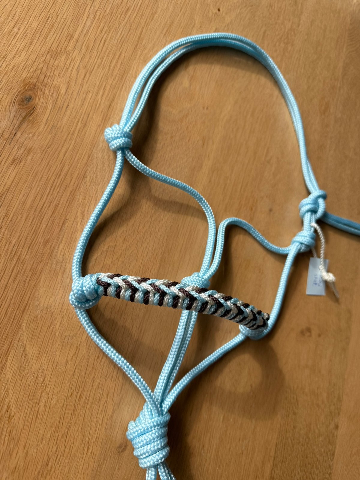 Nieuw: touwhalster Mini Shet Babyblauw, Ophalen of Verzenden, Zo goed als nieuw, Bruin, Mini
