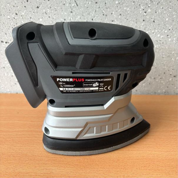Powerplus POWEB4020 excl Accu schuurmachine, Ophalen of Verzenden, Minder dan 600 watt, Vlakschuurmachine