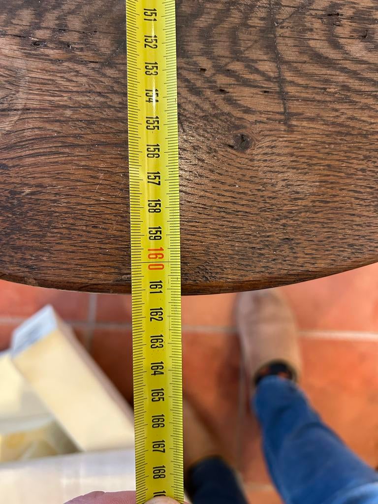 Antieke Engelse hang-oor tafel, eikenhout, Ophalen