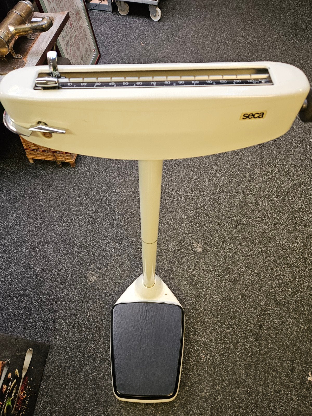 Vintage Personenweegschaal - Seca - Analoog, Witgoed en Apparatuur, Weegschalen, Ophalen, Gebruikt, Analoog, 100 kg of meer