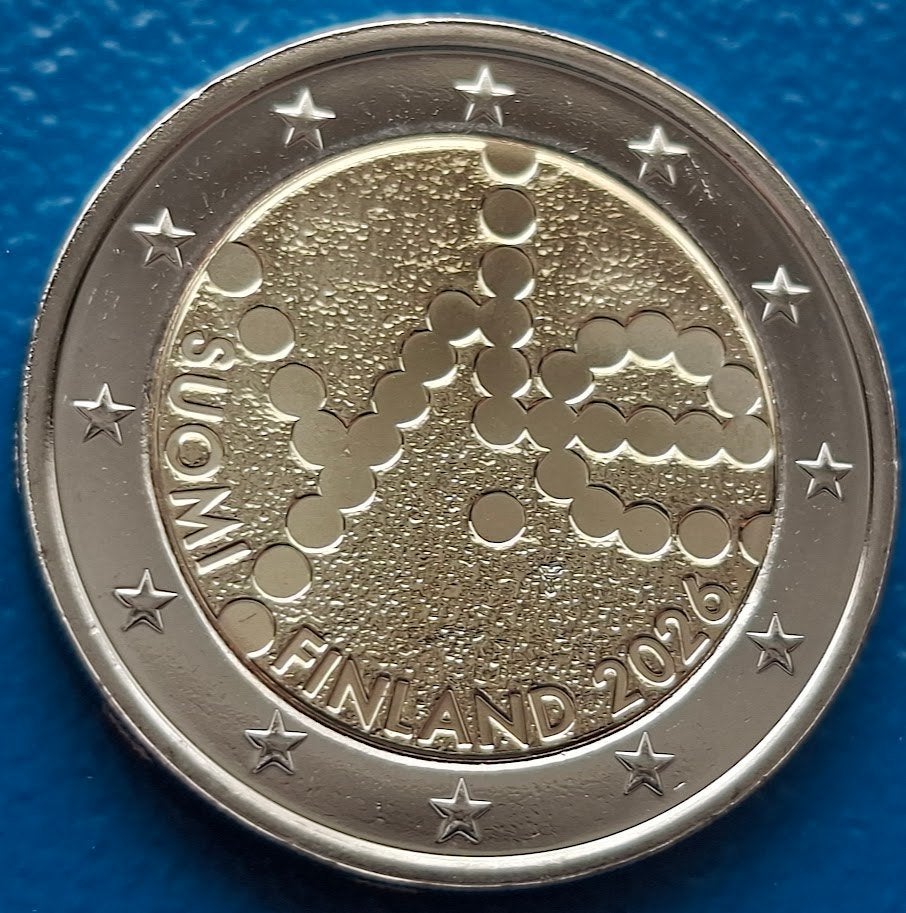 Finland 2 euro  "100 jaar Yle Broadcasting" - 2026 UNC, Verzenden, Finland, 2 euro, Losse munt