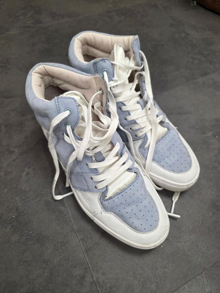 Leren wit/blauw sneakers maat 42, Kleding | Dames, Schoenen, Wit, Ophalen of Verzenden, Sneakers of Gympen, Blackstone