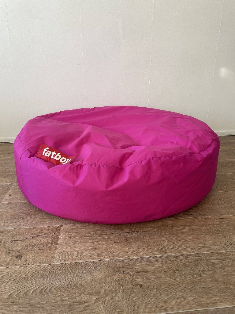 Fatboy zitzak fuchsia roze rond 110 cm, Huis en Inrichting, Zitzakken, Ophalen, Zo goed als nieuw, Roze, Zitzak