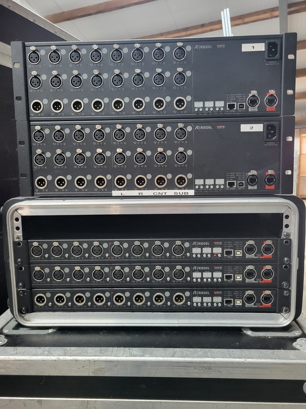 Riedel Rocknet 100/300 Audio Interfaces voor Yamaha M7CL, Muziek en Instrumenten, Ophalen, 20 kanalen of meer