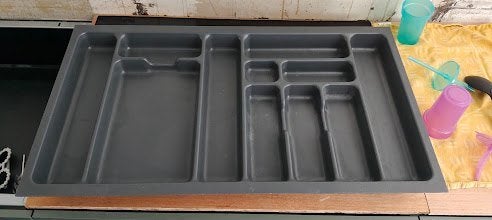 Bruynzeel besteklade inleg (voor 90cm brede lade), Huis en Inrichting, Keuken | Keukenelementen, Ophalen, Nieuw, 50 tot 100 cm