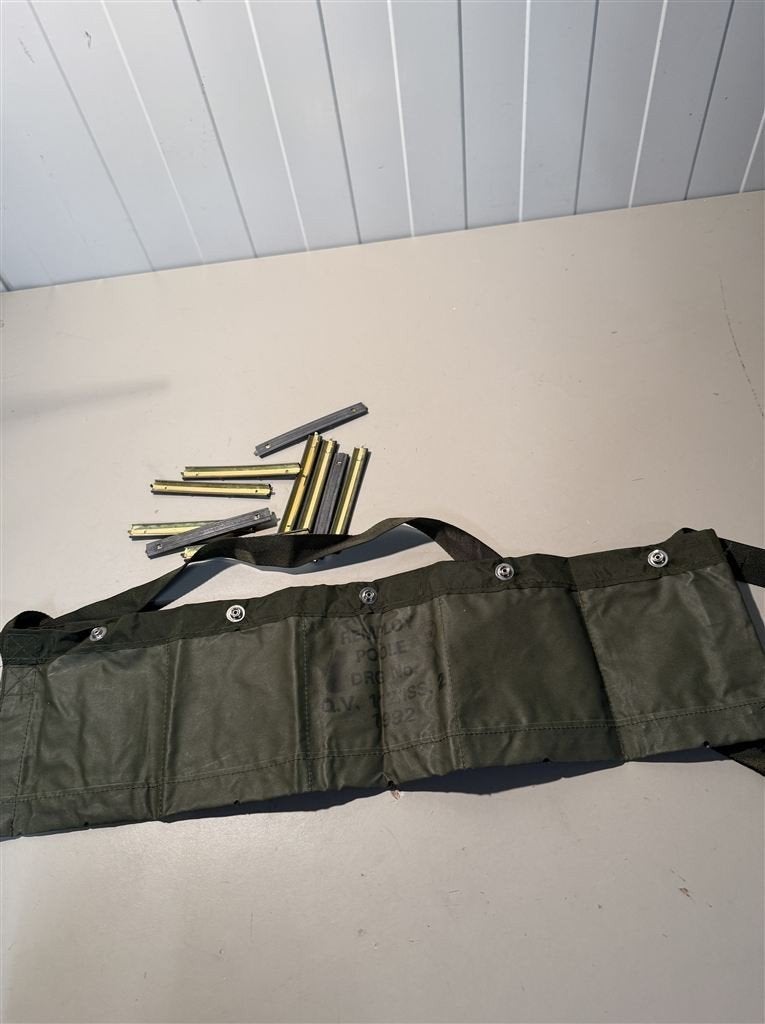 SA80 5.56 Canvas Bandoleer & Stripper Clips Britse Leger Mil, Ophalen of Verzenden, Landmacht, Engeland