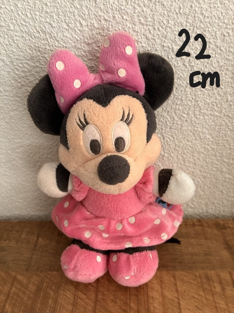 ZGAN Disney knuffel Minnie Mouse. Ong. 22 cm., Muis, Disney, Disney, Ophalen of Verzenden