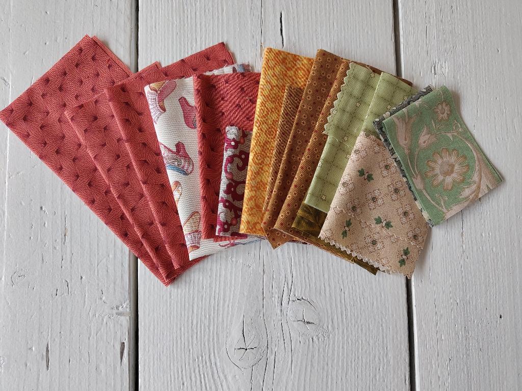 Prachtige scraps - quiltstof, Hobby en Vrije tijd, Stoffen en Lappen, Overige kleuren, Nieuw, Ophalen of Verzenden, 30 tot 120 cm