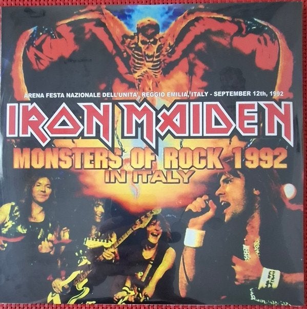 Iron Maiden - Monsters of rock 1992 Italy Red 2lp Soundboard, Originele persing, Zo goed als nieuw, 12 inch, Verzenden