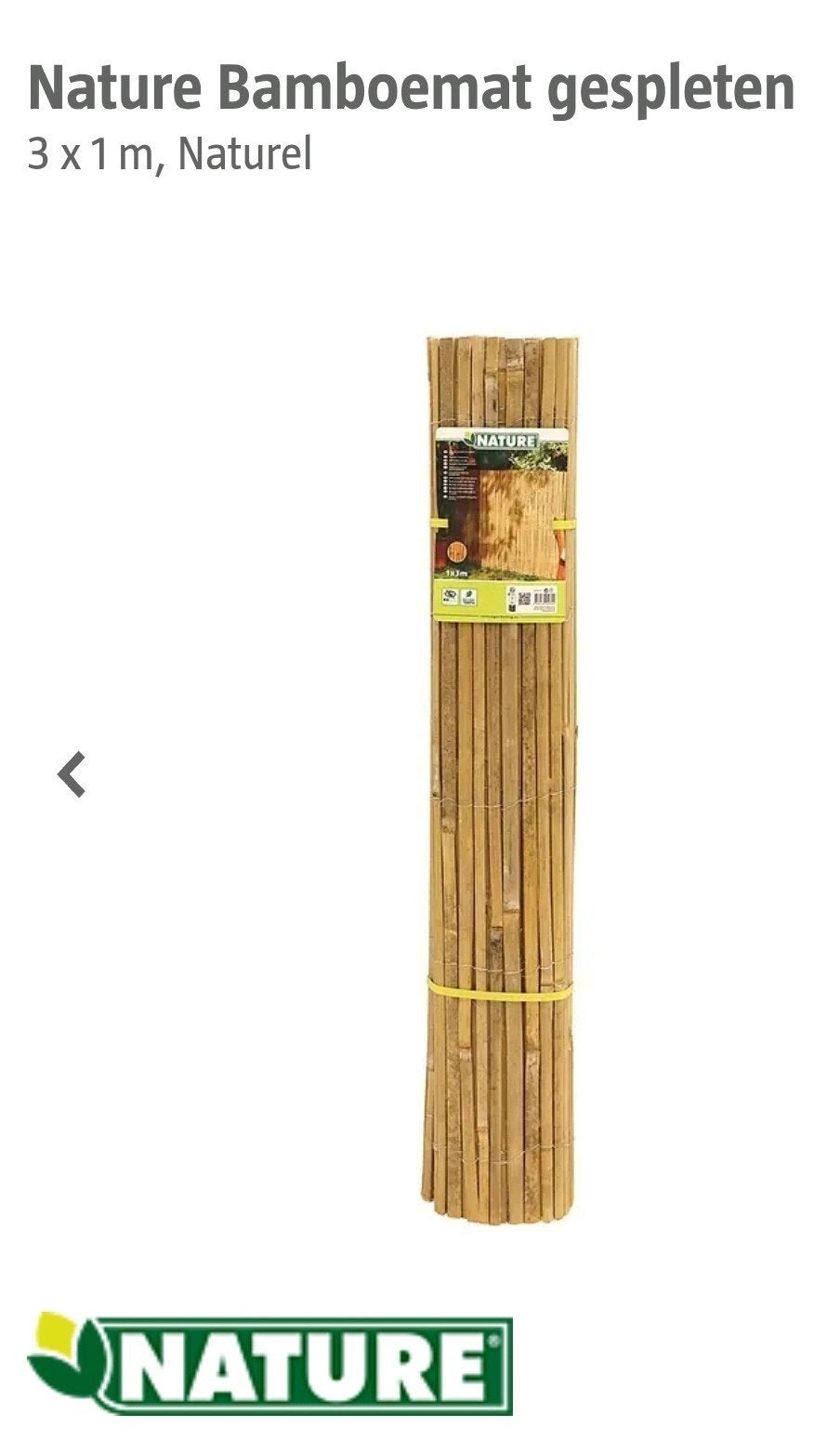 8 matten gespleten bamboe 3 x 1 meter Nieuw, Ophalen, Overige materialen, 200 cm of meer, Minder dan 100 cm