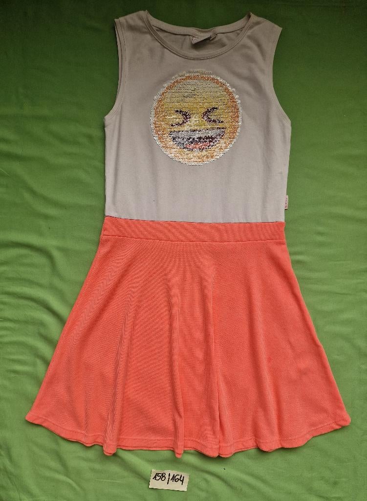 Emoji jurk maat 158/164, Kinderen en Baby's, Kinderkleding | Maat 158, Meisje, Ophalen of Verzenden, Zo goed als nieuw, Emoji