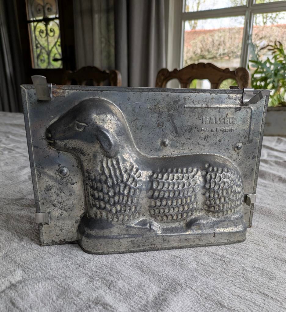 Vintage botervorm lammetje, Antiek en Kunst, Curiosa en Brocante, Ophalen of Verzenden