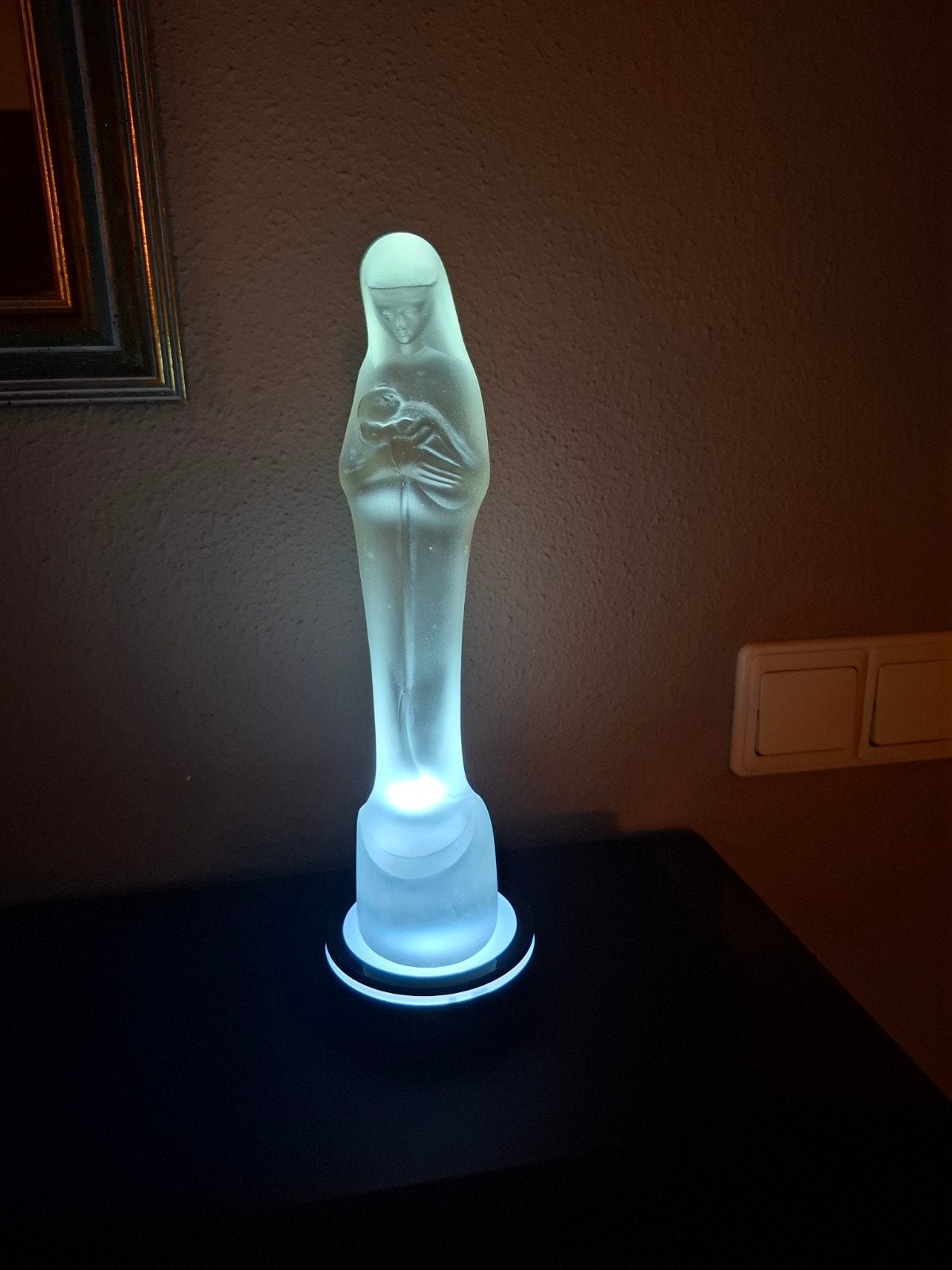 Madonna Maria Stef Uiterwaal Nieuwstaat met verlichting, Ophalen of Verzenden