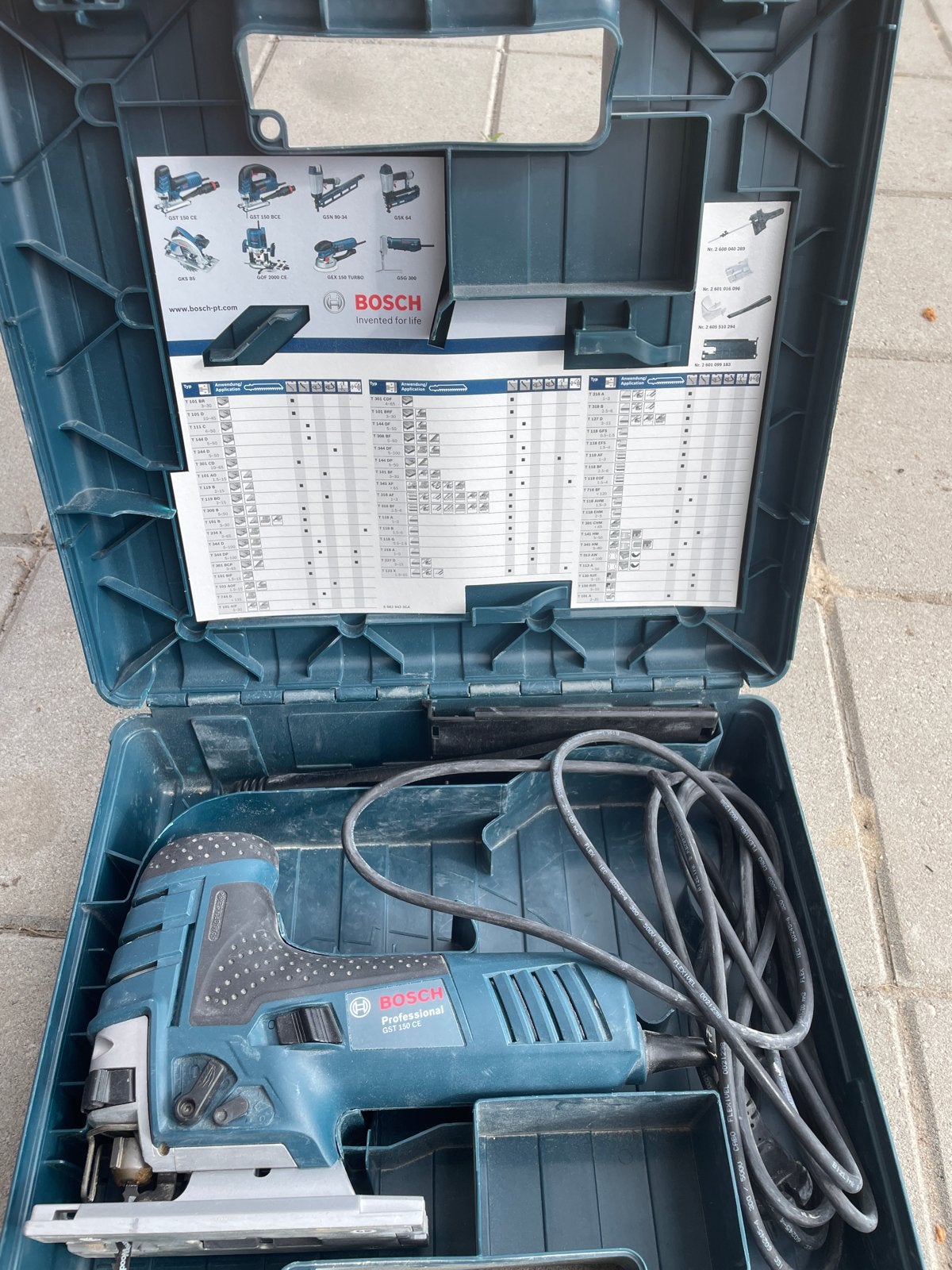 Bosch Professional GST 150 CE Decoupeerzaag in koffer, Gebruikt, 600 tot 1200 watt, Ophalen of Verzenden, Decoupeerzaag