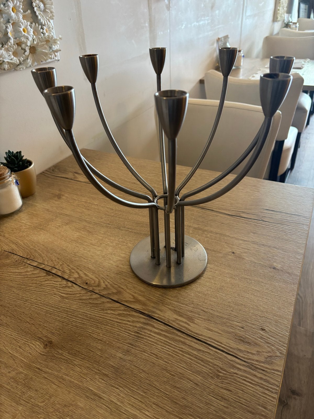 IKEA metalen kandelaar voor 8 kaarsen, Ophalen, Gebruikt, IKEA, Metaal