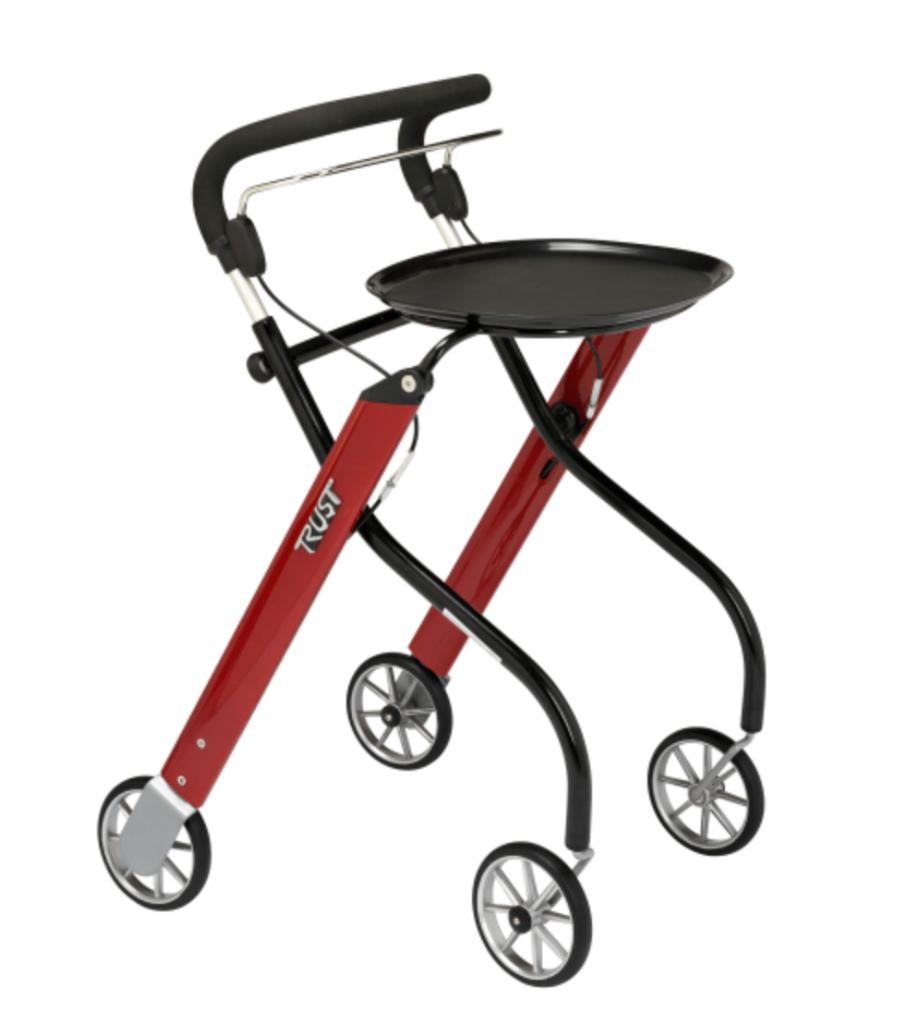 Trust 'Let's Go' rollator voor binnenshuis z.g.a.n., Diversen, Rollators, Zo goed als nieuw, Lichtgewicht, Opvouwbaar, Ophalen of Verzenden