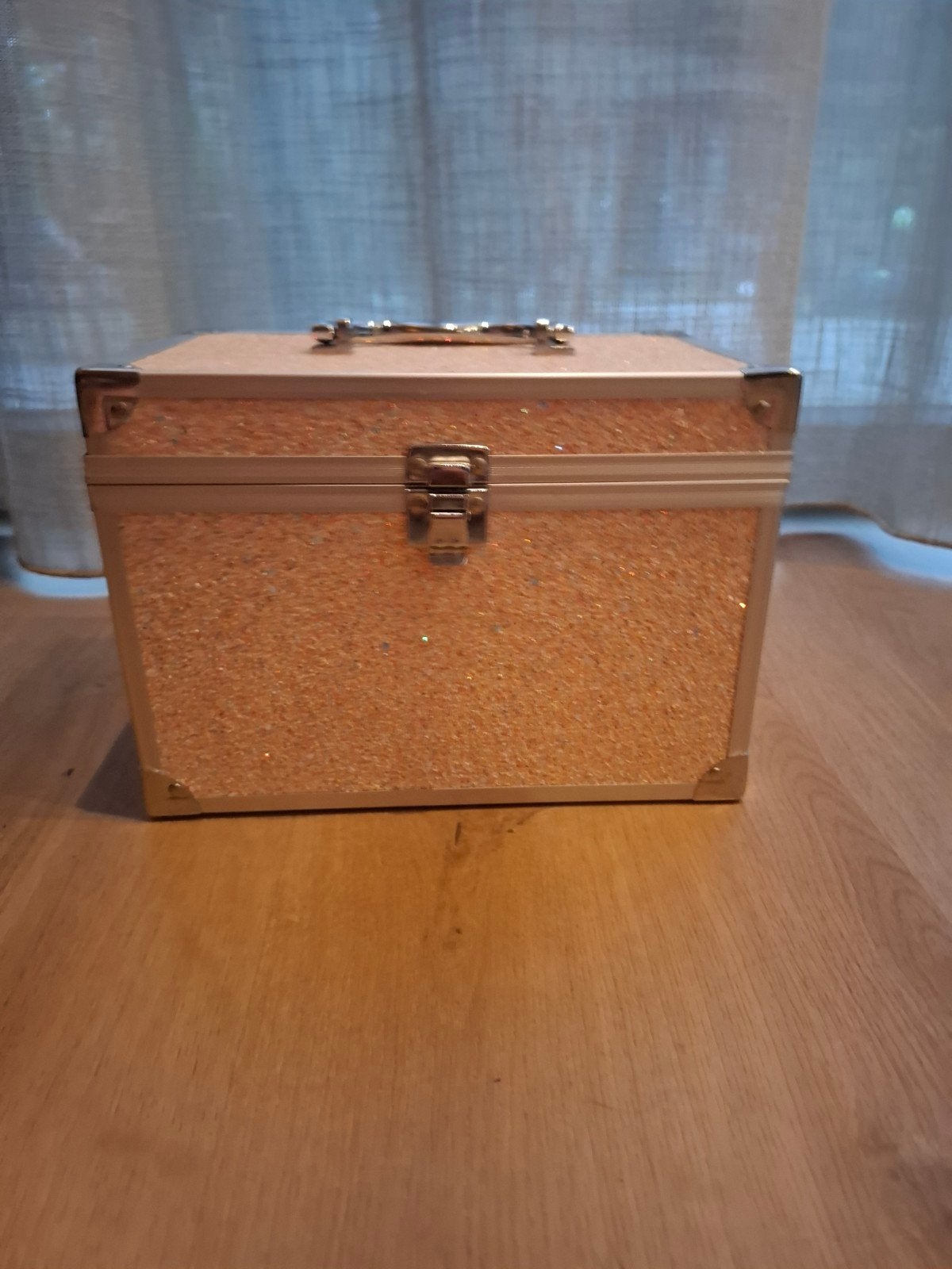 Glitter Make-up Koffer met Spiegel - Zo goed als nieuw, Overige kleuren, Ophalen of Verzenden, Hardcase, Zo goed als nieuw