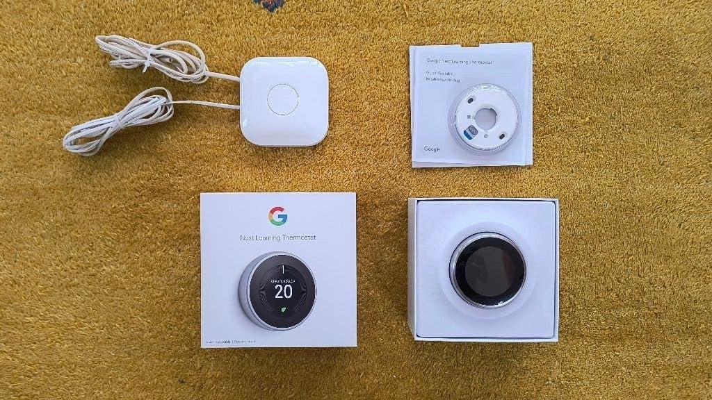 Google Nest Thermostaat met heatlink, Ophalen of Verzenden, Slimme thermostaat, Zo goed als nieuw