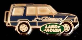 Landrover- Discovery pin donker blauw, Verzamelen, Verzenden, Nieuw, Transport, Speldje of Pin