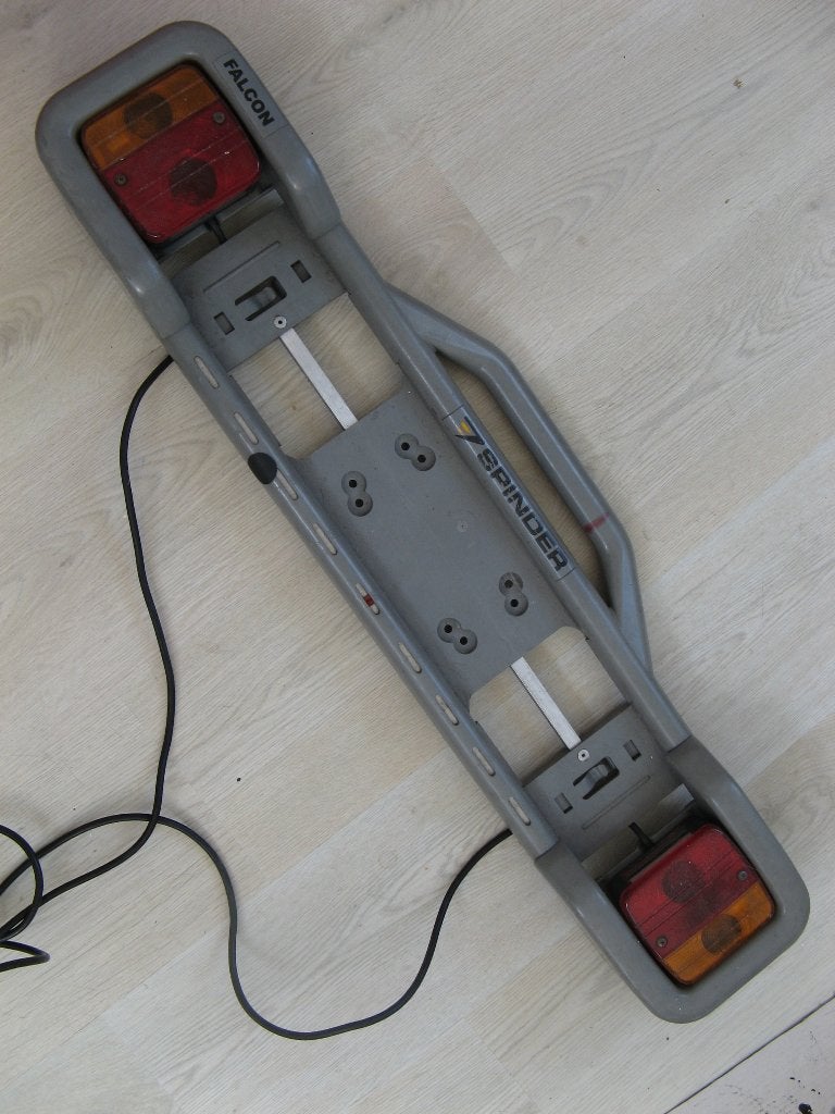 SPINDER Lichtbak voor fietsendrager/aanhangwagen/caravan, Ophalen, 2 fietsen, Zo goed als nieuw, Fietsendrager-accessoire