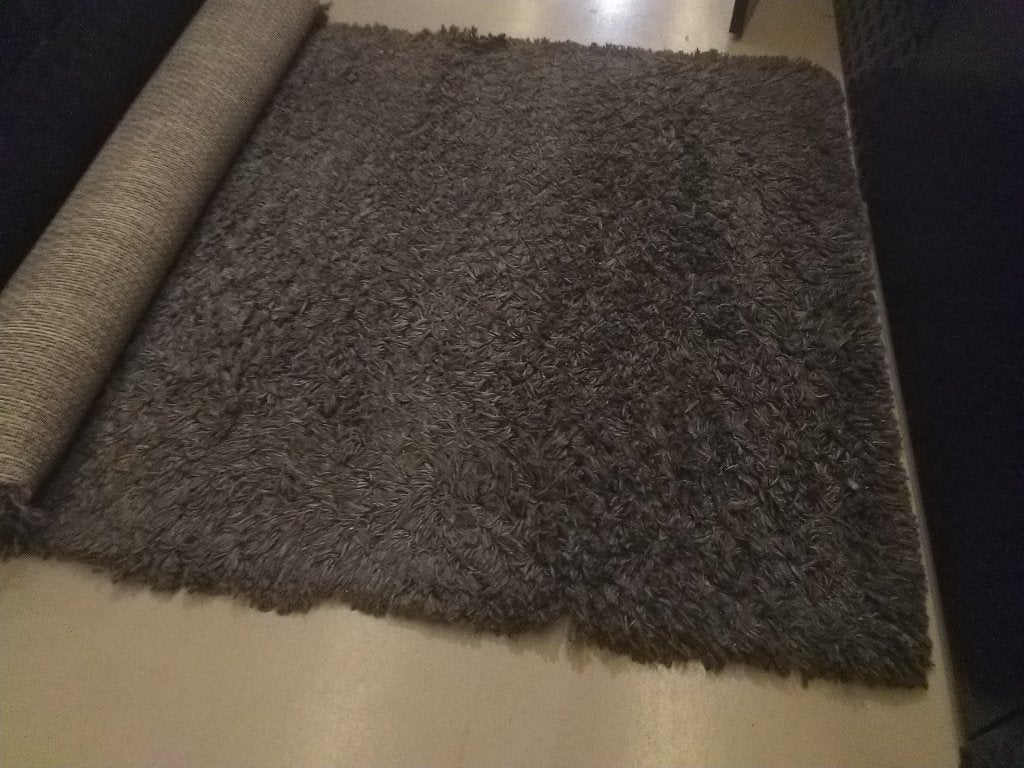 Hoogpolig tapijt, Ophalen, 100 tot 150 cm, 150 tot 200 cm, Grijs