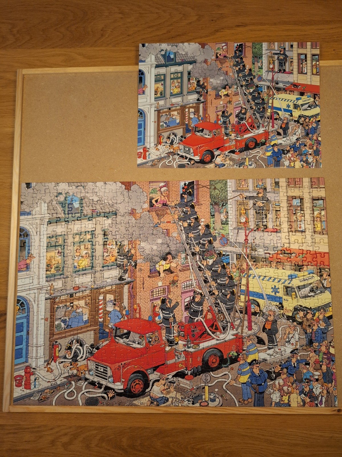 Jan van Haasteren, Fire!, 500 stukjes, Verzenden, 500 t/m 1500 stukjes, Zo goed als nieuw