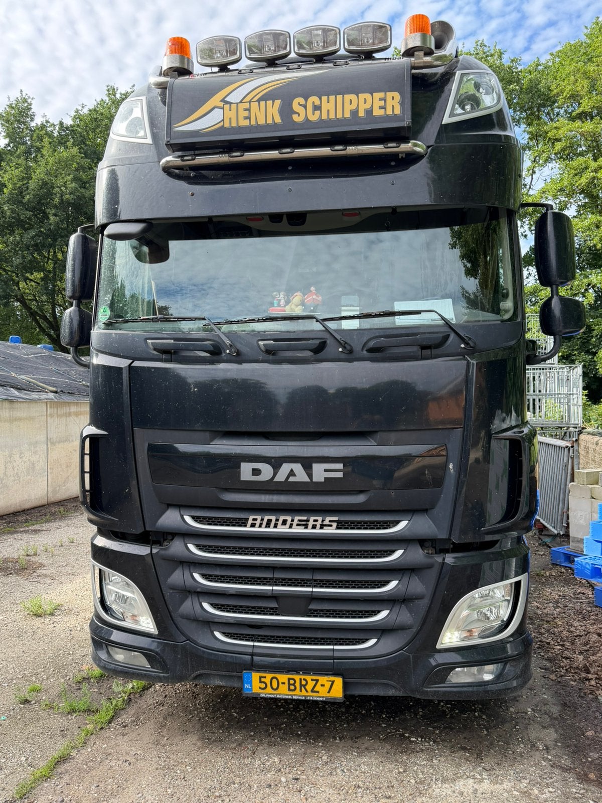 DAF xf ssc 106 510pk- Schmitz kieper 25 m3, Automaat, Achterwielaandrijving, Leder en Stof, Zwart