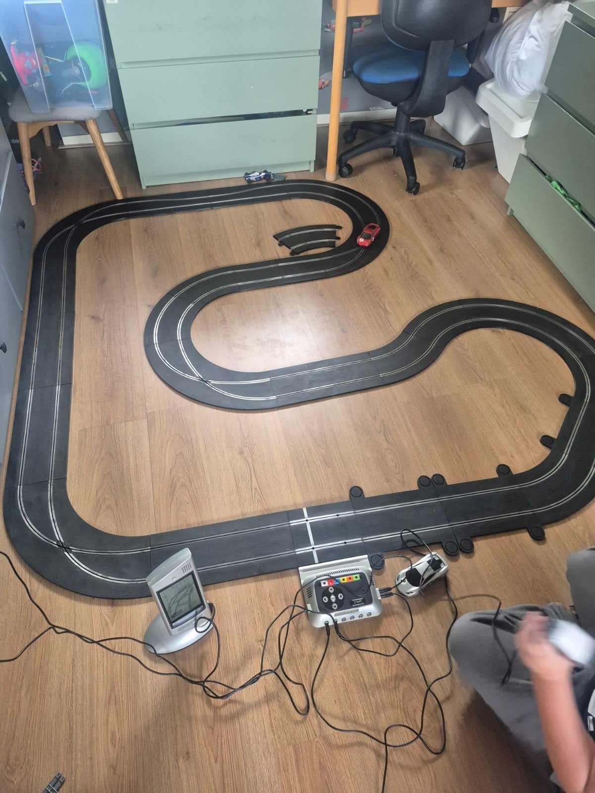 Scalextric Racebaan met veel extra's en auto's, Ophalen, Zelf te bouwen, Elektrisch, Racebaan