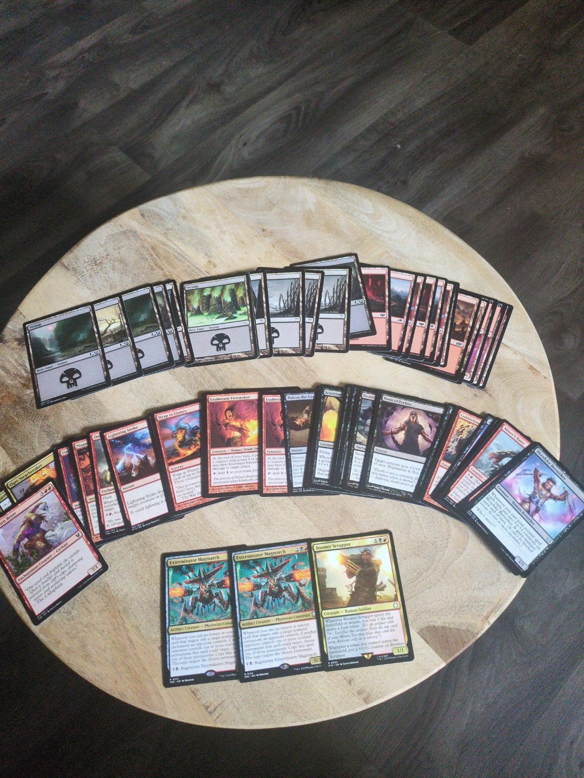 Mtg Starter Deck | Zwart-Rood | Damage Dealen, Hobby en Vrije tijd, Ophalen of Verzenden, Zo goed als nieuw, Speeldeck