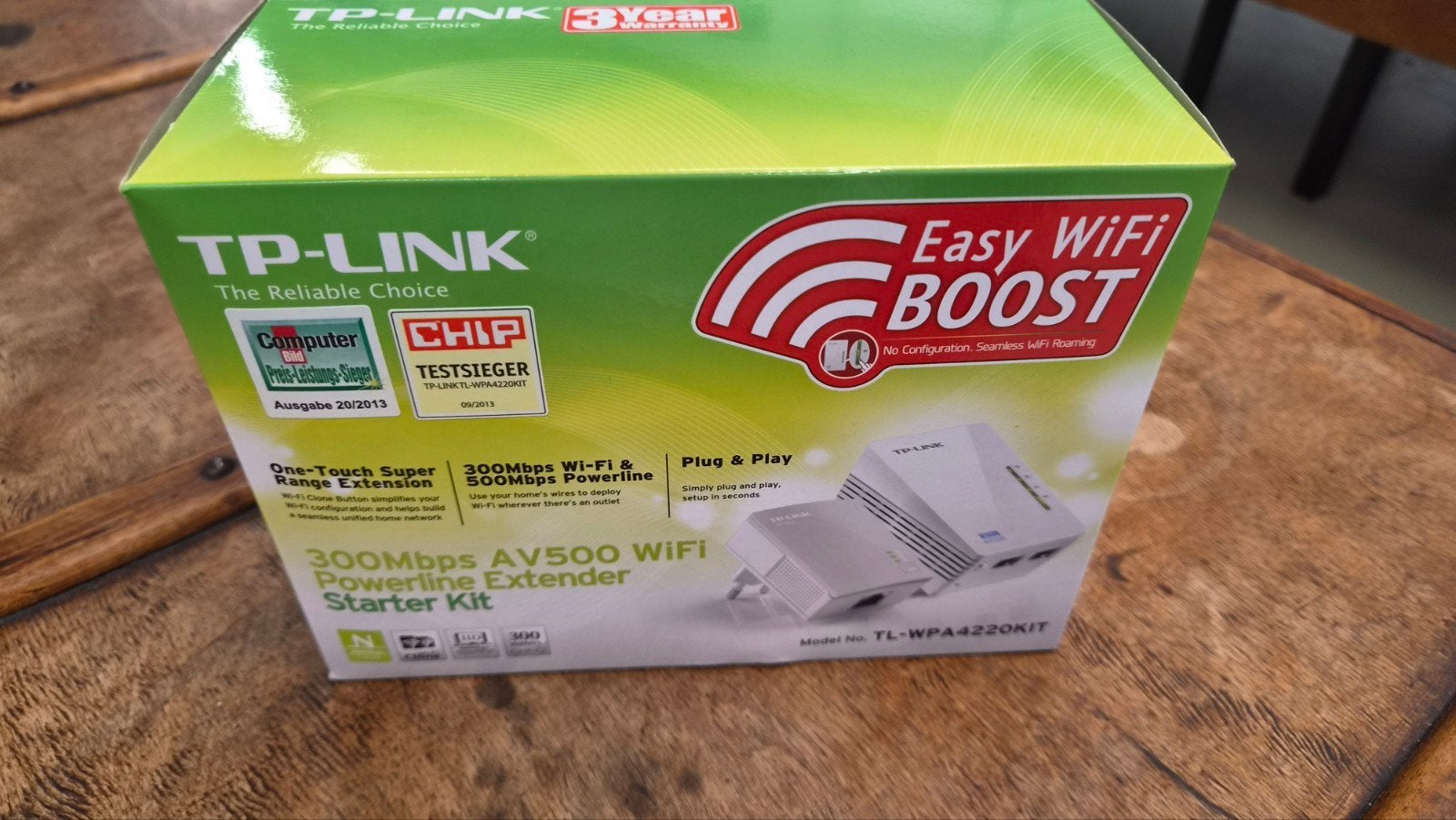 TP-Link TL-WPA4220KIT AV500 WiFi Powerline Extender Set, Ophalen of Verzenden, Zo goed als nieuw, Router, TP-Link