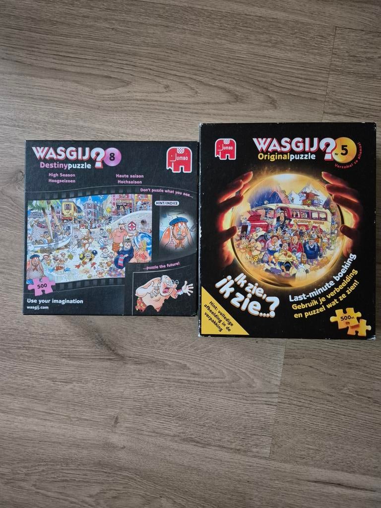 Wasgij Puzzels: Destiny 8 & Original 5 (2x 500 stukjes), Ophalen of Verzenden, 500 t/m 1500 stukjes, Gebruikt, Legpuzzel