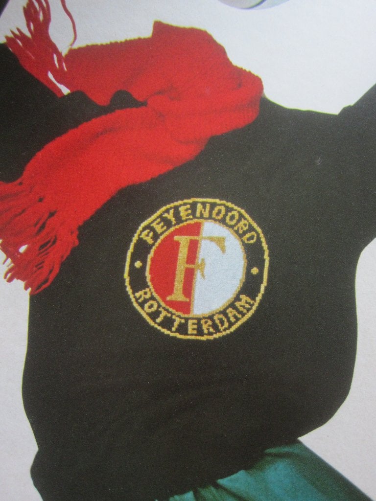 borduurpatroon kruissteek  EMBLEEM FEYENOORD VOETBALCLUB, Hobby en Vrije tijd, Ophalen of Verzenden, Nieuw, Handborduren, Patroon