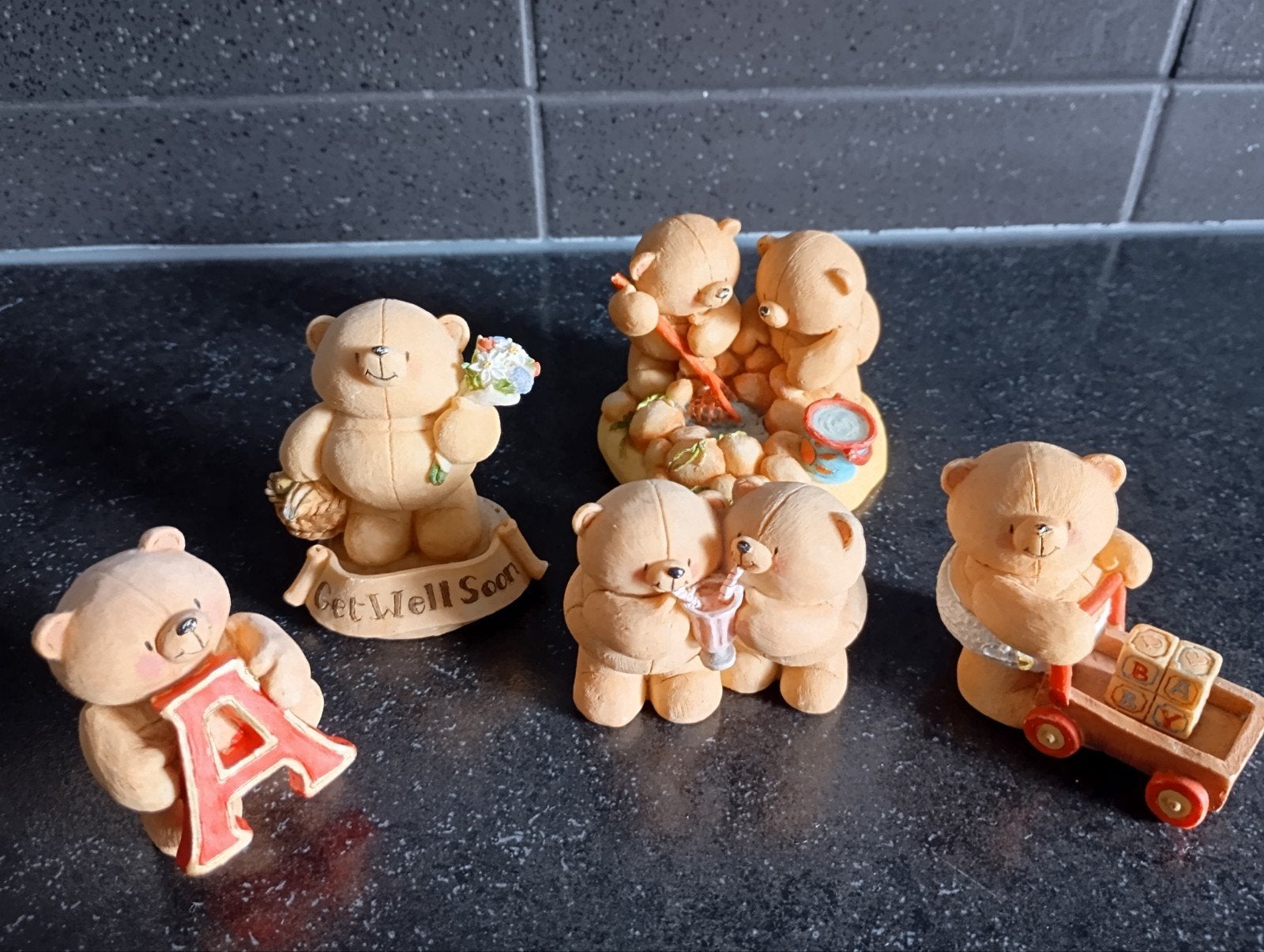 5 VINTAGE FOREVER FRIENDS BEELDJES NU 20€ ZIE FOTO,S, Ophalen of Verzenden, Zo goed als nieuw, Beeldje, Forever Friends