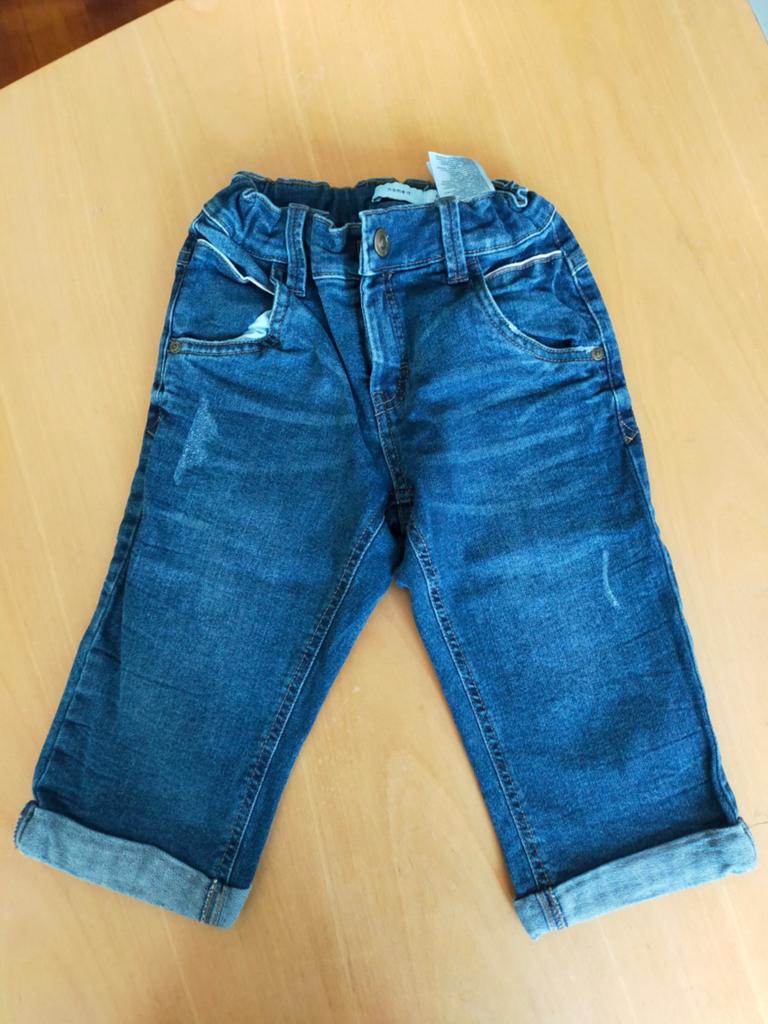 Jeans broekje  maat 128. Name It, Kinderen en Baby's, Kinderkleding | Maat 128, Broek, Meisje, Ophalen of Verzenden, Zo goed als nieuw