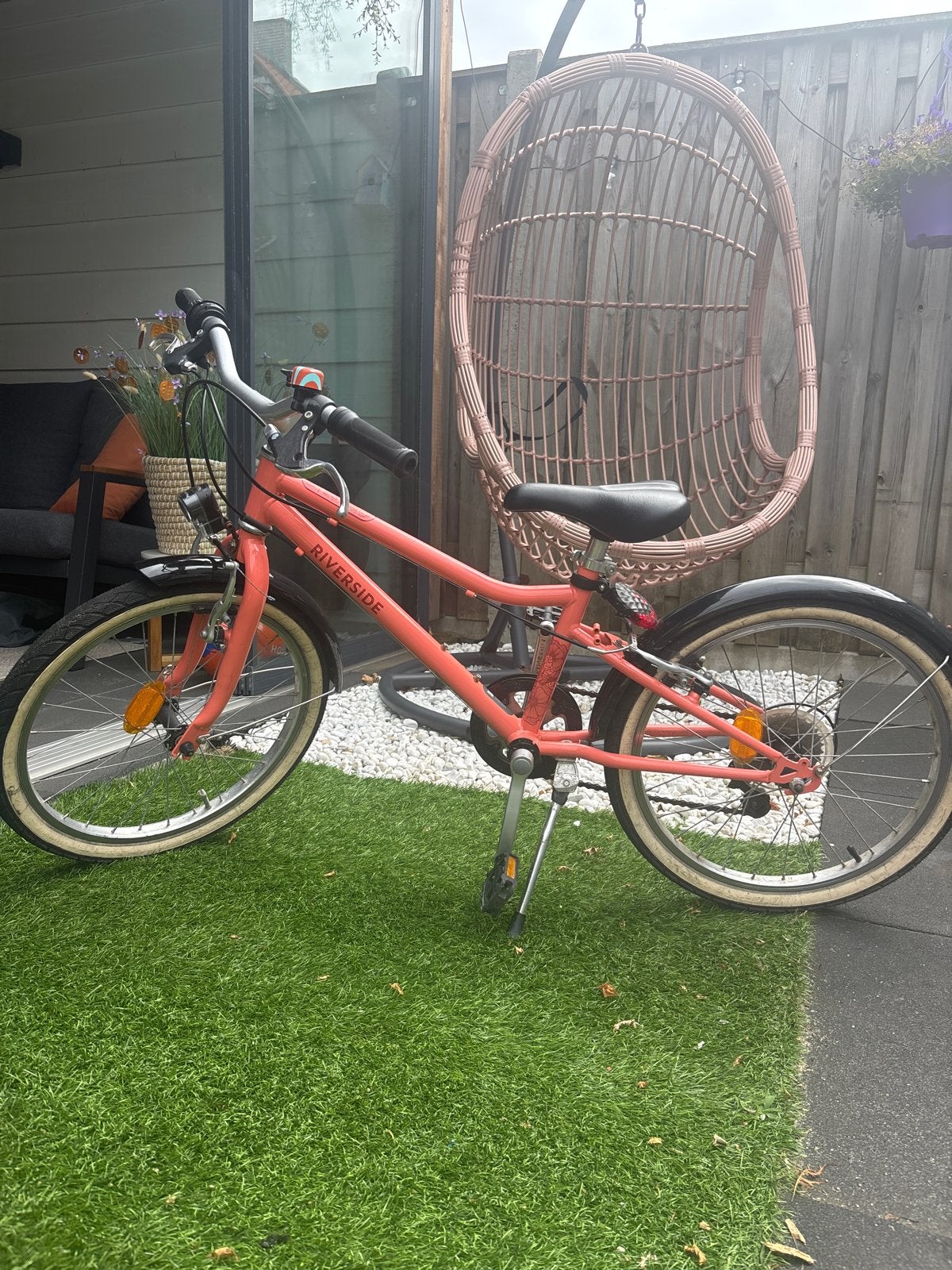 Riverside kinderfiets 20 inch - Zo goed als nieuw, Fietsen en Brommers, Fietsen | Kinderfietsjes, Ophalen, Zo goed als nieuw, Velgrem